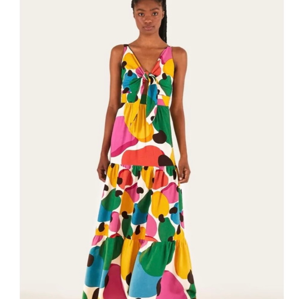 Farm Rio Maxi Dress, Colorful Print